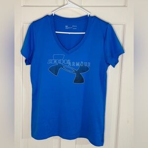 Under Armour Women's Bright Blue Logo Tee